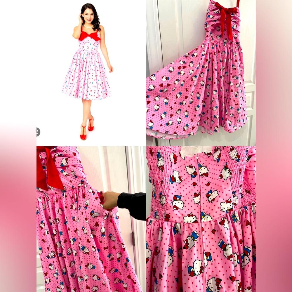 Adorable HELLO KITTY X UNIQUE VINTAGE dress!